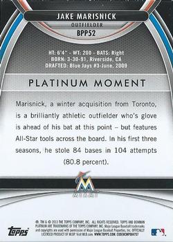 2013 Bowman Platinum - Prospects #BPP52 Jake Marisnick Back