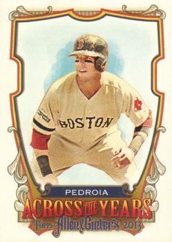 2013 Topps Allen & Ginter - Across the Years #ATY-DP Dustin Pedroia Front