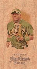 2013 Topps Allen & Ginter - Mini Wood #60 Yoenis Cespedes Front