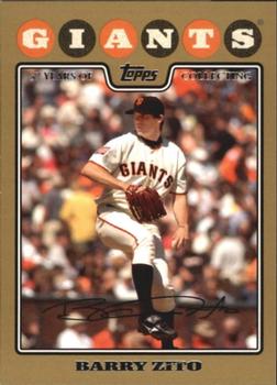 2008 Topps - Gold #2 Barry Zito Front