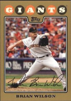 2008 Topps - Gold #397 Brian Wilson Front