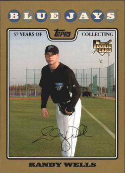 2008 Topps - Gold #593 Randy Wells Front