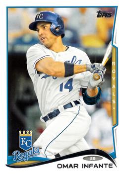 2014 Topps #433 Omar Infante Front