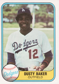 1981 Fleer #115 Dusty Baker Front