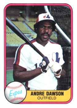 1981 Fleer #145 Andre Dawson Front