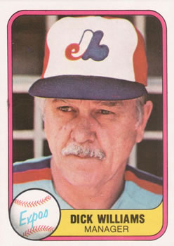 1981 Fleer #149 Dick Williams Front