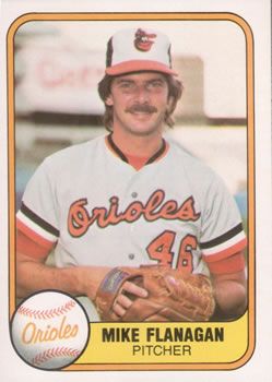 1981 Fleer #171 Mike Flanagan Front