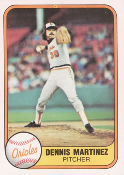 1981 Fleer #180 Dennis Martinez Front