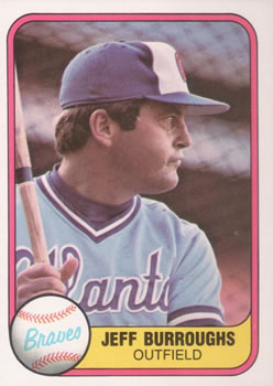 1981 Fleer #245 Jeff Burroughs Front