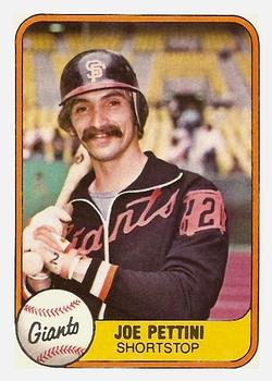 1981 Fleer #453 Joe Pettini Front