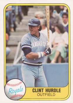 1981 Fleer #45 Clint Hurdle Front