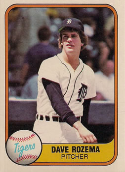 1981 Fleer #464 Dave Rozema Front