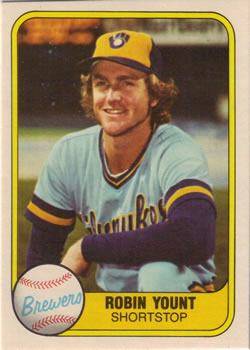 1981 Fleer #511 Robin Yount Front