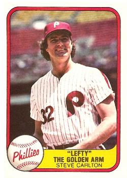 1981 Fleer #6 Steve Carlton Front