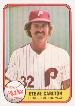 1981 Fleer #6 Steve Carlton Front