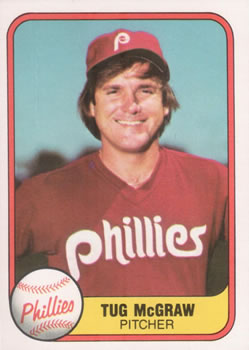 1981 Fleer #7 Tug McGraw Front