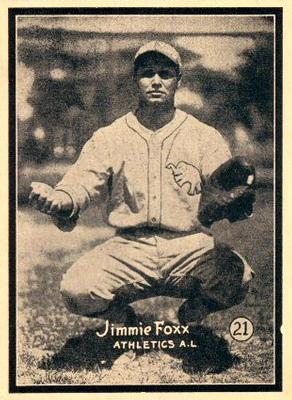 1931 W517 #21 Jimmie Foxx Front