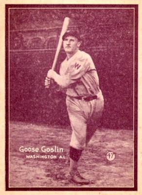 1931 W517 #47 Goose Goslin Front