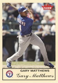 2005 Fleer Tradition - Series II (Unreleased / Aftermarket) #508 Gary Matthews Front