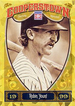 2013 Panini Cooperstown - Gold Crystal #97 Robin Yount Front