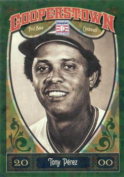 2013 Panini Cooperstown - Green Crystal #91 Tony Perez Front