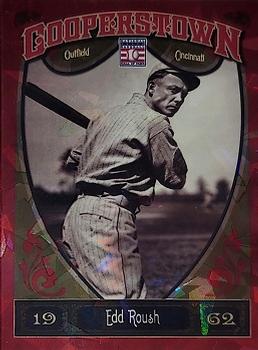 2013 Panini Cooperstown - Red Crystal #16 Edd Roush Front