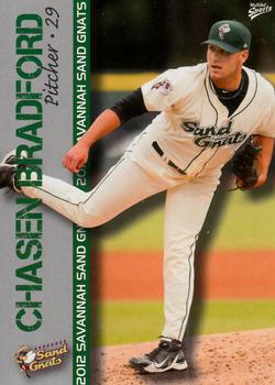 2012 MultiAd Savannah Sand Gnats #1 Chasen Bradford Front