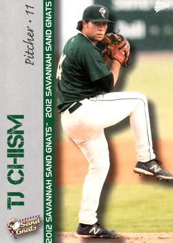 2012 MultiAd Savannah Sand Gnats #4 T.J. Chism Front