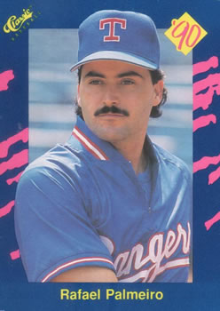 1990 Classic Blue #74 Rafael Palmeiro Front