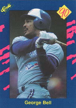 1990 Classic Blue #84 George Bell Front