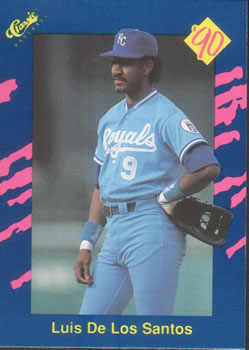 1990 Classic Blue #9 Luis De Los Santos Front