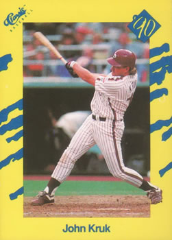 1990 Classic Yellow #T3 John Kruk Front