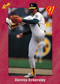 1991 Classic II #T18 Dennis Eckersley Front