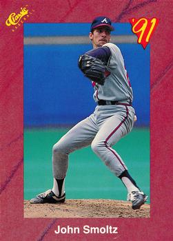 1991 Classic II #T27 John Smoltz Front