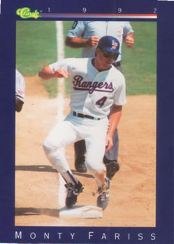 1992 Classic #107 Monty Fariss Front