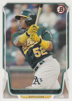 2014 Bowman #105 Yoenis Cespedes Front