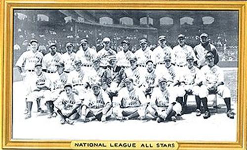 1934 Goudey Premiums (R309-1) #2 National League All-Stars of 1933 Front