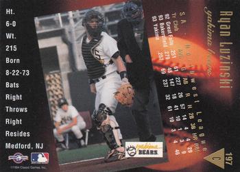 1994 Classic Best Gold #197 Ryan Luzinski Back