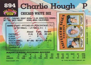1992 Stadium Club - National Convention #894 Charlie Hough Back