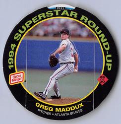 1994 Oscar Mayer Round-Ups #26 Greg Maddux Front