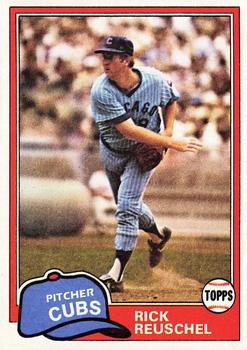 1981 Topps #645 Rick Reuschel Front