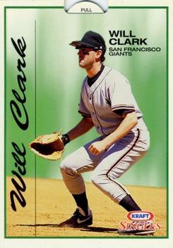 1993 Kraft Singles Superstars #18 Will Clark Front