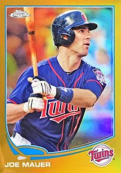 2013 Topps Chrome - Gold Refractors #38 Joe Mauer Front