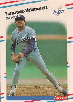 1988 Fleer - Glossy #528 Fernando Valenzuela Front