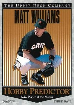 1996 Upper Deck - Predictors: Hobby #H39 Matt Williams Front