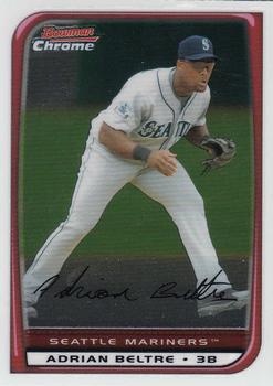 2008 Bowman Chrome #27 Adrian Beltre Front