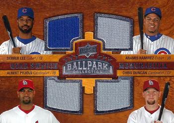 2008 Upper Deck Ballpark Collection #234 Derrek Lee / Aramis Ramirez / Albert Pujols / Chris Duncan Front