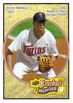 2008 Upper Deck Baseball Heroes #100 Justin Morneau Front