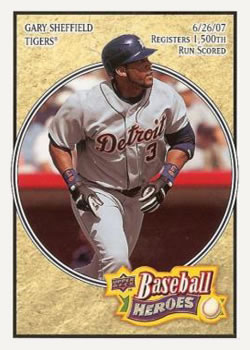 2008 Upper Deck Baseball Heroes #63 Gary Sheffield Front