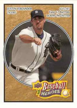 2008 Upper Deck Baseball Heroes #65 Justin Verlander Front